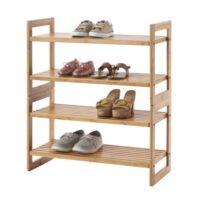Bamboo Shoe Rack Tiers