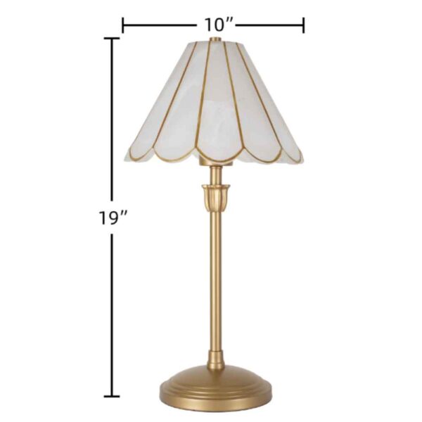 Capiz Table Lamp Measure Capiz Table Lamp Measure
